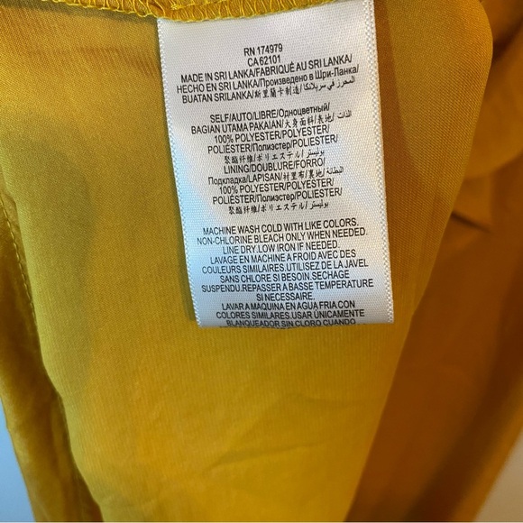 BCBGeneration Asymmetrical Yellow/Gold/Mustard Dress Size 6 - Picture 7 of 11